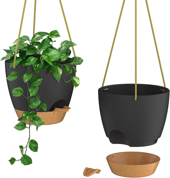 ZMTECH 8 Inch Hanging Planters