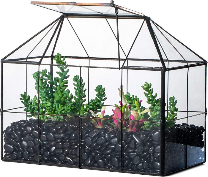 NCYP Geometric Terrarium Planter - 25cmx13.5cmx20 cm